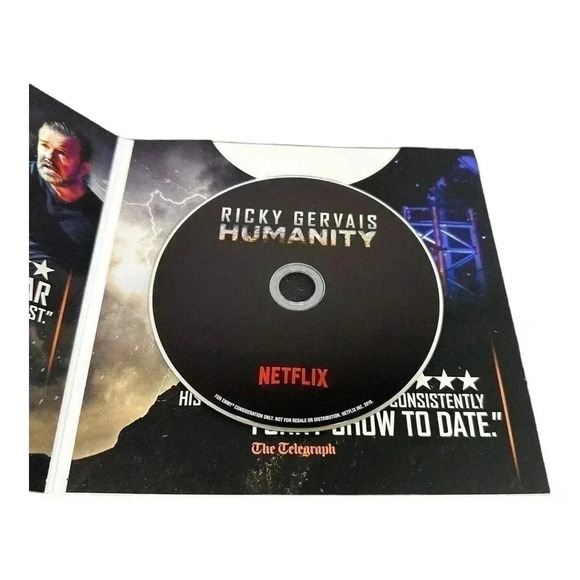 Ricky Gervais Humanity Stand Up Comedy Netflix FYC Emmy Screener DVD 2018 - Picture 4 of 5
